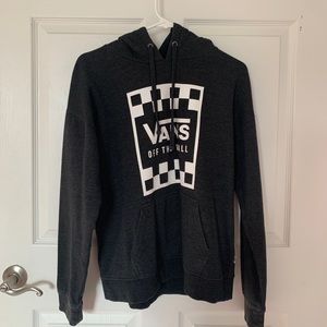black vans hoodie! size m